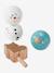 4 Season Activity Tree in FSC®100% Wood green+YELLOW MEDIUM SOLID WTH DESIGN 