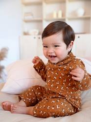 Cotton Sleepsuit with Front Opening for Baby Girls