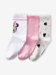 Girls-Pack of 3 Pairs of Minnie Mouse Socks by Disney®