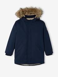 Boys-Coats & Jackets-Parkas & Coats-Hooded Parka with Sherpa Lining & Recycled Polyester Padding, for Boys