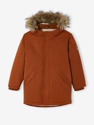 Hooded Parka with Sherpa Lining & Recycled Polyester Padding, for Boys