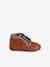 Leather Ankle Boots for Baby Boys, Designed for First Steps BROWN MEDIUM SOLID 