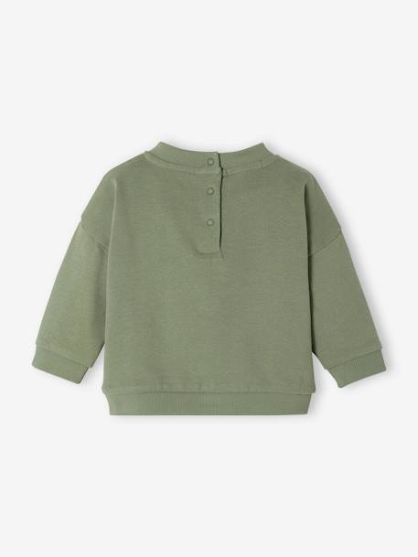 Christmas Sweatshirt for Babies sage green 
