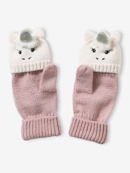 Girls-Knitted Unicorn Mittens/Gloves for Girls