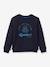 Sweatshirt with Sherpa Lining for Boys, by CYRILLUS navy blue 