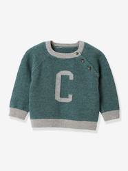 Baby-Jumpers, Cardigans & Sweaters-Lambswool Jumper for Babies, by CYRILLUS