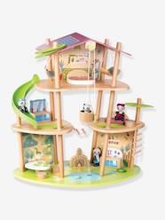 Toys-Playsets-Animal & Heroes Figures-Pandas' Bamboo House - HAPE