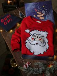 Boys-Cardigans, Jumpers & Sweatshirts-Jumpers-Christmas Gift Box, Fun Jumper & Beanie for Boys