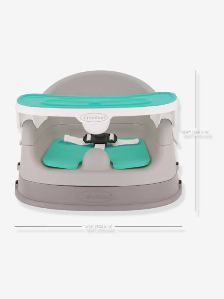 4-in-1 Progressive Booster Seat for Mealtime, Combo Duo by INFANTINO grey 