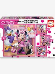 Toys-Educational Games-4-in-1 Progressive Puzzles, Disney's Minnie - EDUCA