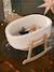 Cradle in FSC®100% Wood & Bouclé Fabric WHITE MEDIUM SOLID 