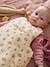 Dual Fabric Baby Sleep Bag with Removable Sleeves, Barn PINK MEDIUM SOLID WITH DESIG 