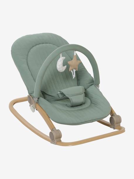 Baby Bouncer with Arch, Babydream GREEN LIGHT SOLID+Grey+YELLOW DARK SOLID 
