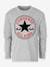Long Sleeve Top for Children, Chuck Patch by CONVERSE grey+white 