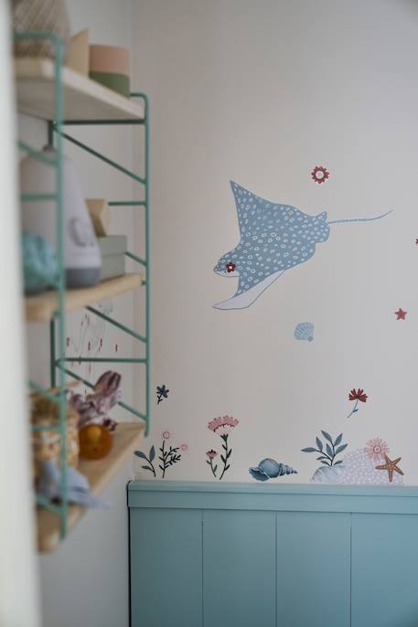 Under the Sea Sticker Sheet, by LILIPINSO PINK LIGHT SOLID WITH DESIGN 