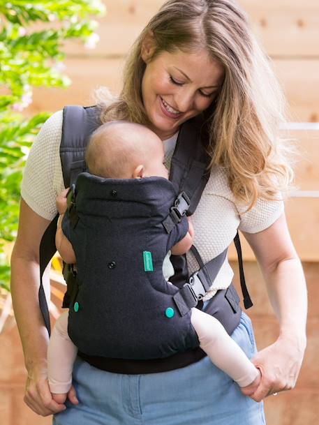 4-in-1 Flip Baby Carrier with Washable Bib by INFANTINO black 