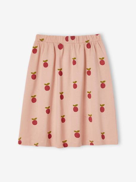 Long, Printed Skirt for Girls azure+rosy 