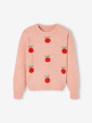 Girls-Cardigans, Jumpers & Sweatshirts-Soft Jacquard Knit Jumper for Girls