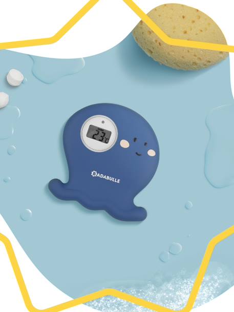 Octopus Bath & Room Thermometer, by BADABULLE BLUE MEDIUM SOLID 