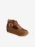 Leather Pram Shoes for Babies, Designed for First Steps camel 
