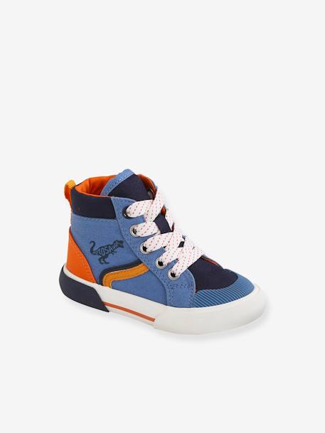Trainers with Laces & Zips for Babies blue 
