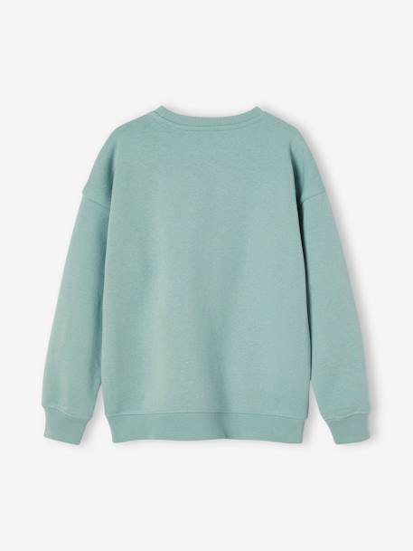 Sweatshirt with Chest Motif for Boys green+mint green+ochre+slate blue 