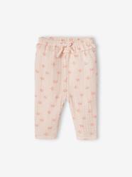 -Cotton Gauze Trousers for Babies