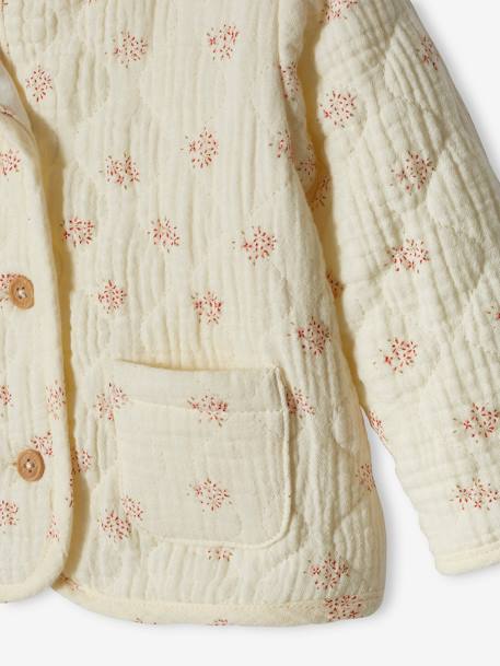 Cotton Gauze Jacket for Babies ecru 
