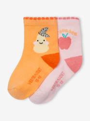 Pack of 2 Pairs of "Fruit" Socks for Babies