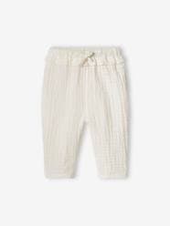 Baby-Trousers & Jeans-Cotton Gauze Trousers for Babies