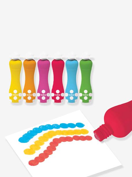 6 Foam Markers by DJECO white 