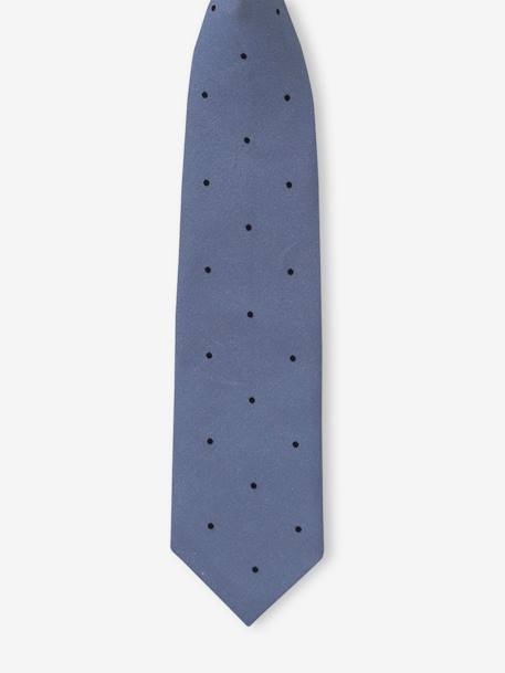 Tie with Dotted Print for Boys blue 