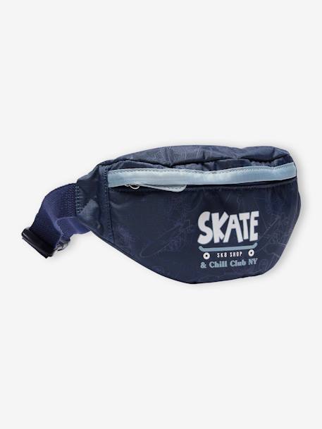 Printed Bumbag for Boys navy blue 