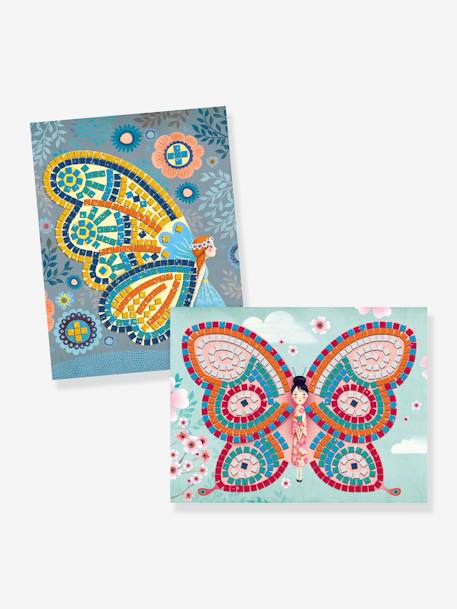 Butterflies Mosaics by DJECO blue 