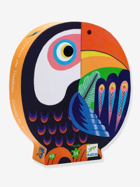 24-Piece Puzzle, Coco the Toucan by DJECO blue 