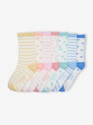 Girls-Pack of 7 Pairs of Weekday Socks for Girls