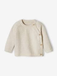 -Jersey Knit Top, Opens at the Front, for Babies