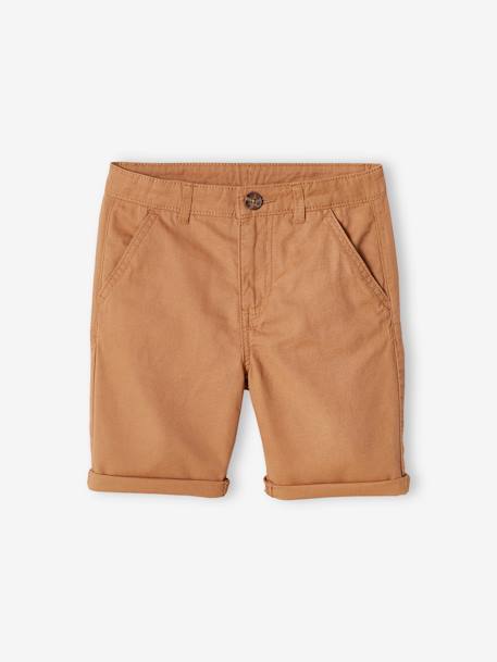 Chino Bermuda Shorts for Boys beige+BLUE MEDIUM SOLID WITH DESIGN+green+grey blue+red 