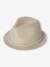 Straw-Like Hat with Beads for Girls sandy beige 