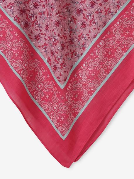 Floral Print Scarf for Girls printed pink 