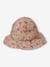 Reversible Bucket Hat with Vintage Print for Baby Girls peach 