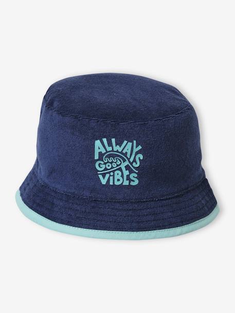 Bucket Hat in Terry Cloth for Boys blue 