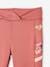 Sports Capris in Techno Fabric & Side Stripes for Girls terracotta 