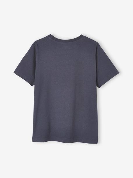 Fun Animal T-Shirt for Boys marl grey+night blue 