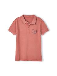 Polo Shirt with "good vibes" Embroidered on the Chest, for Boys