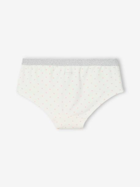 Pack of 3 Cat Shorties for Girls marl grey 