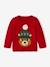 Christmas Jumper with Bear, for Babies red 