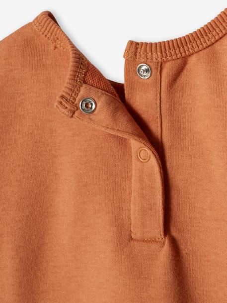Short Sleeve Sweatshirt for Babies rust 