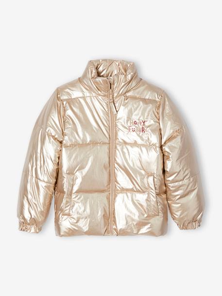 Metallised, Lightweight Jacket for Girls gold 