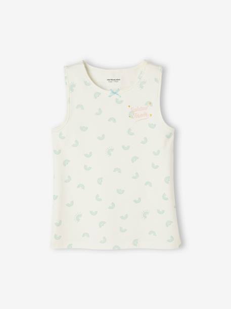 Pack of 2 Printed Sleeveless Tops for Girls pale pink 